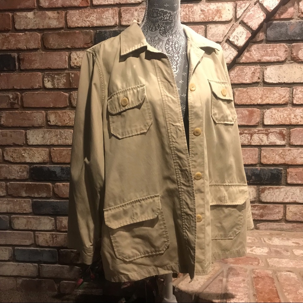 Utility style tan jacket by CHARTER CLUB